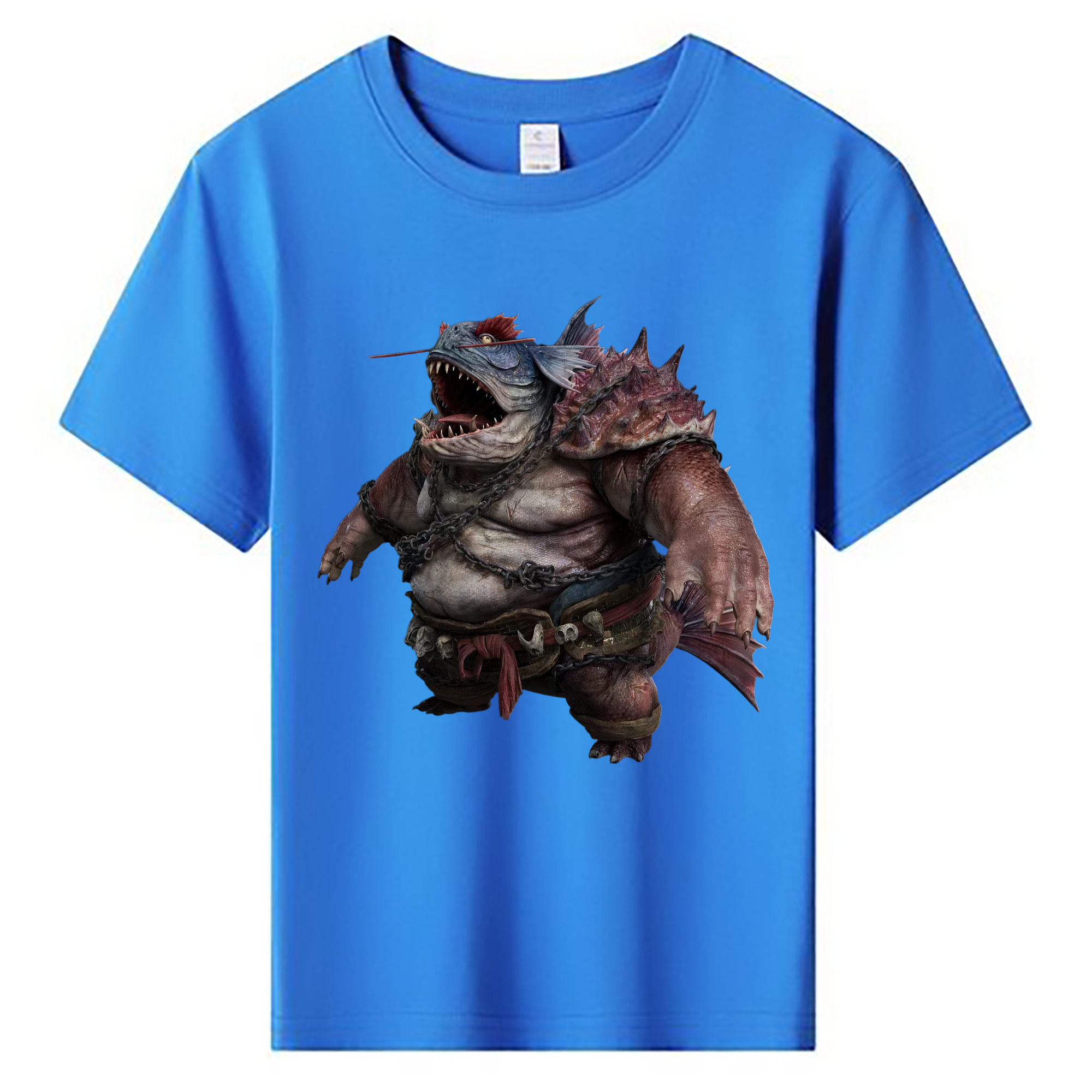 （画像用） Ne Zha 2 ナタ 魔童の大暴れ 綿100％キッズTシャツ（フロントプリント）